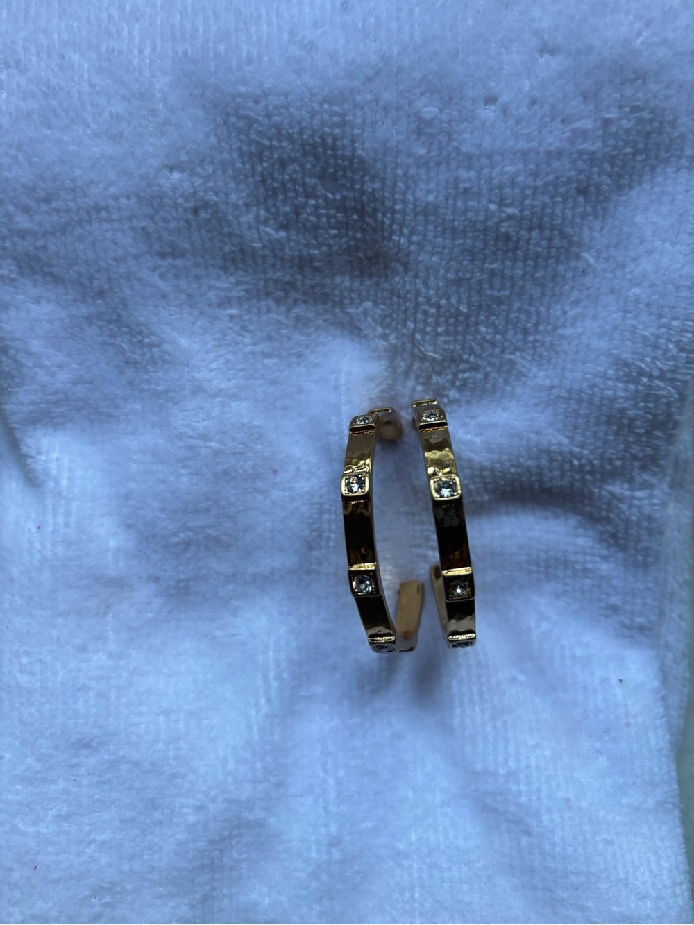 Brighton Meridian Zenith Gold-Tone Crystal Accent Hoop Earrings